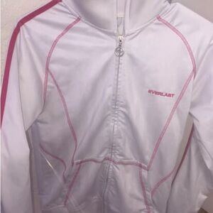 Everlast White Jacket with Pink Details
